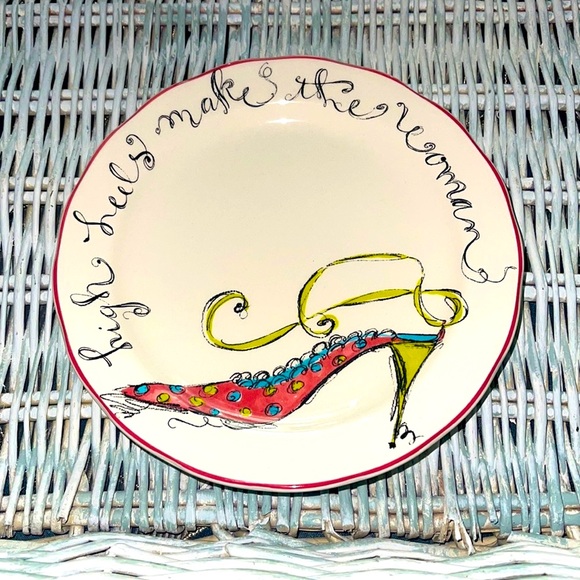 ROSANNA Boxed Set of 4 Stylish Salad Plates In Carrying case - High Heels shoes - Picture 10 of 13